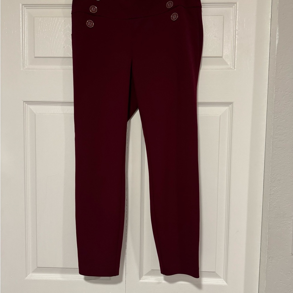 Soho Apparel Deep Red Trousers
